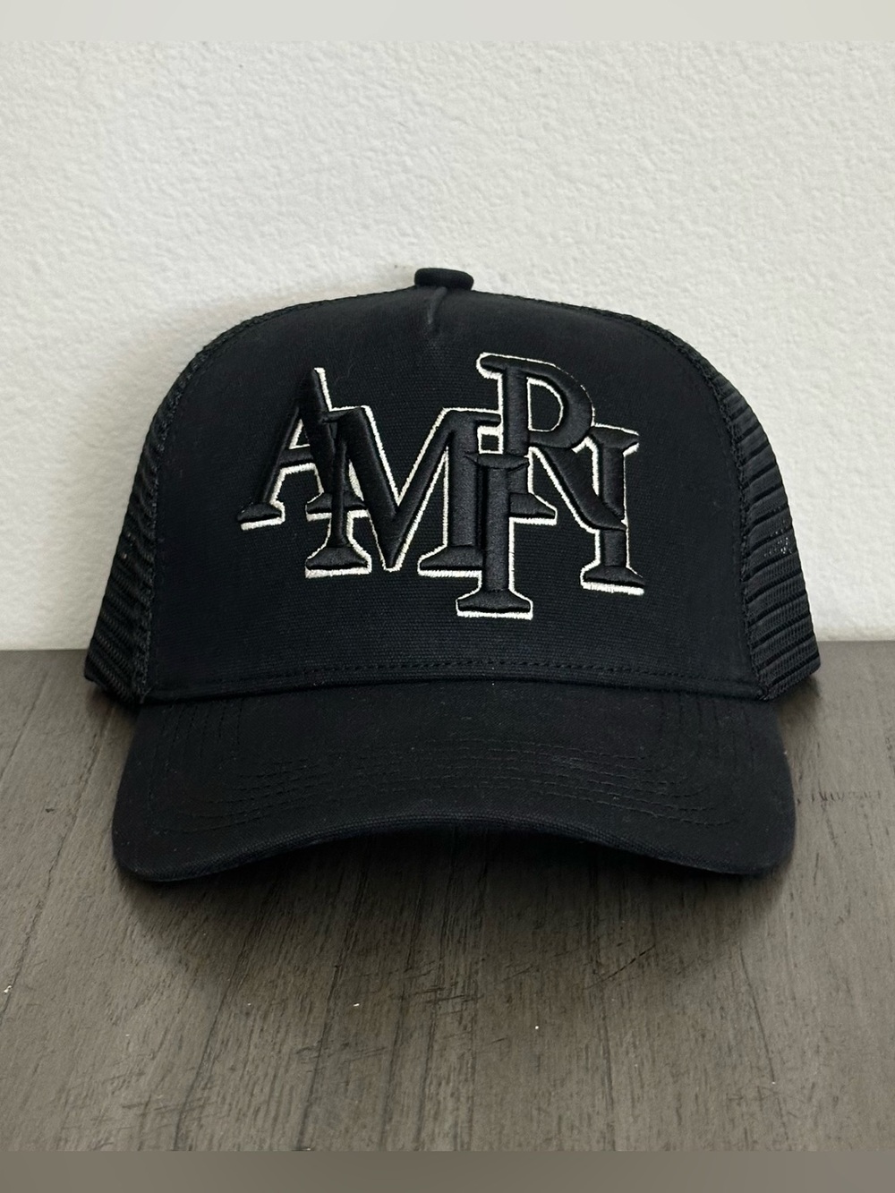 AMIRI Staggered Logo Trucker Cap